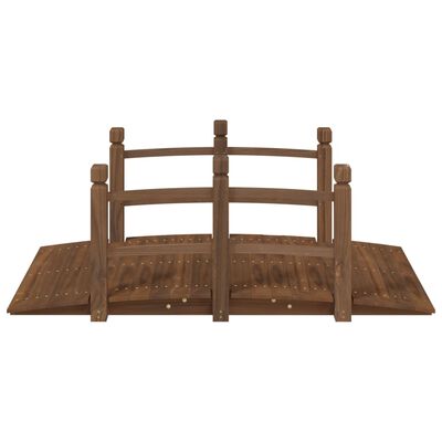 vidaXL Pont de jardin avec garde-corps 150x67x56cm bois massif épicéa