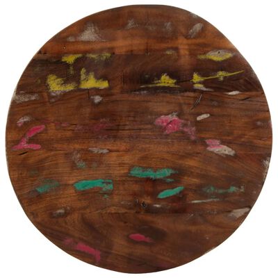 vidaXL Dessus de table Ø 60x2,5 cm rond bois massif de récupération