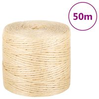 vidaXL Corde 100 % en sisal 4 mm 50 m