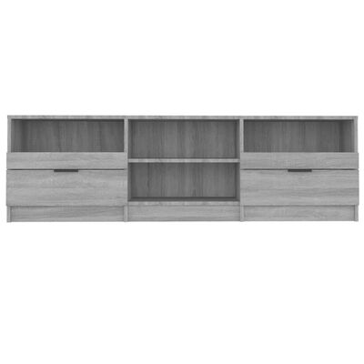 vidaXL Meuble TV Sonoma gris 150x33,5x45 cm Bois d'ingénierie