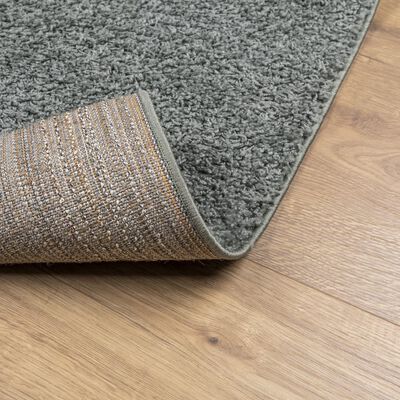 vidaXL Tapis shaggy PAMPLONA poils longs moderne vert 80x250 cm