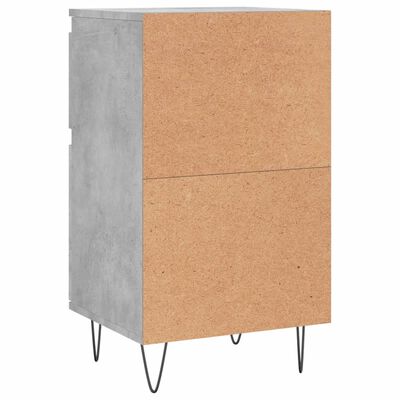 vidaXL Buffets 2 pcs gris béton 40x35x70 cm bois d'ingénierie