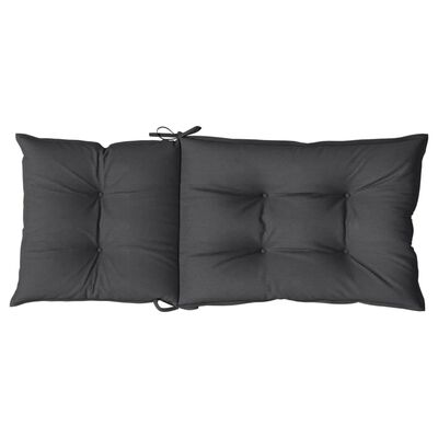 vidaXL Coussins de chaise à dossier haut lot de 6 anthracite mélangé