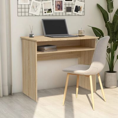 vidaXL Bureau Chêne sonoma 90x50x74 cm Bois d'ingénierie