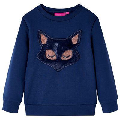 Sweatshirt pour enfants bleu marine 128