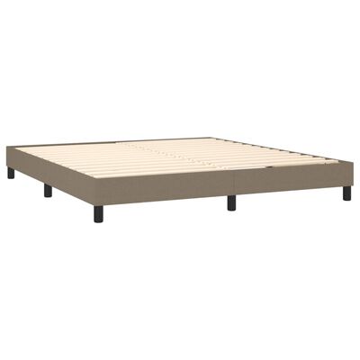 vidaXL Cadre de lit Taupe 160x200 cm Tissu