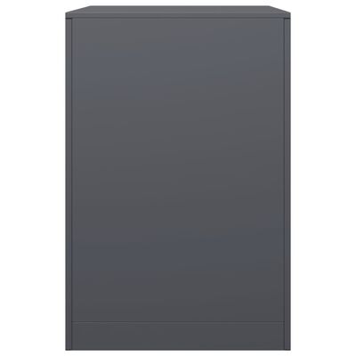 vidaXL Portant de bois de chauffage anthracite 60x40x60 cm acier