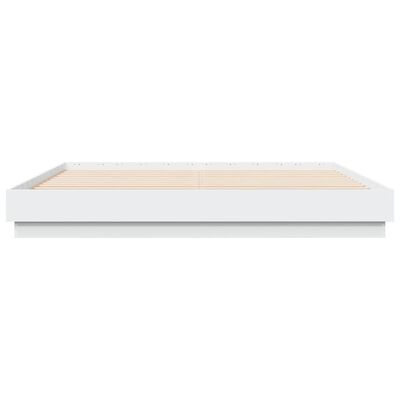 vidaXL Cadre de lit sans matelas blanc 200x200 cm