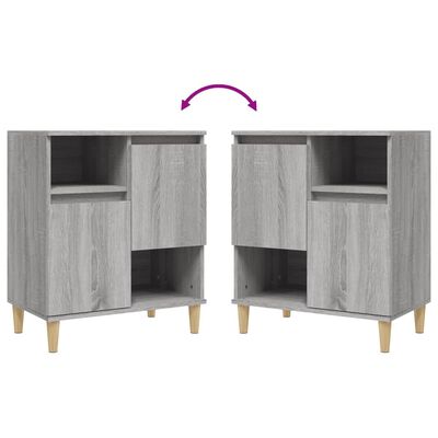 vidaXL Buffet Sonoma gris 60x35x70 cm Bois d'ingénierie