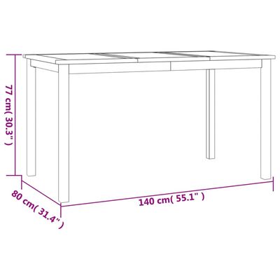 vidaXL Ensemble à manger de jardin 5pcs Bois de teck massif