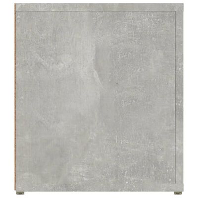 vidaXL Meuble TV Gris béton 80x31,5x36 cm Bois d'ingénierie