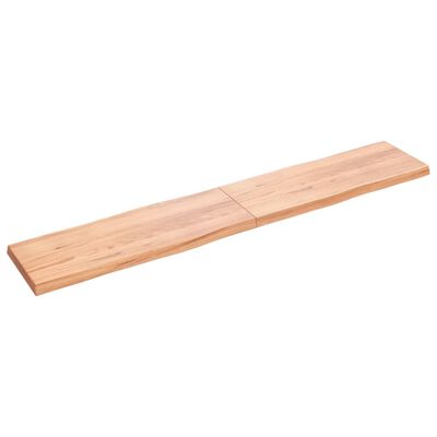 vidaXL Dessus de table bois massif traité bordure assortie