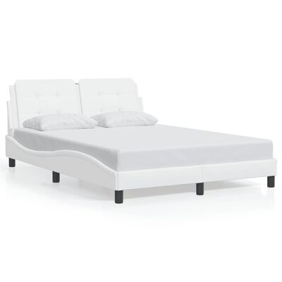 vidaXL Cadre de lit sans matelas blanc 140x200 cm similicuir