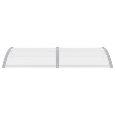 vidaXL Auvent de porte Gris 200x100 cm Polycarbonate