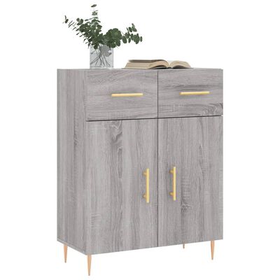 vidaXL Buffet sonoma gris 69,5x34x90 cm bois d'ingénierie