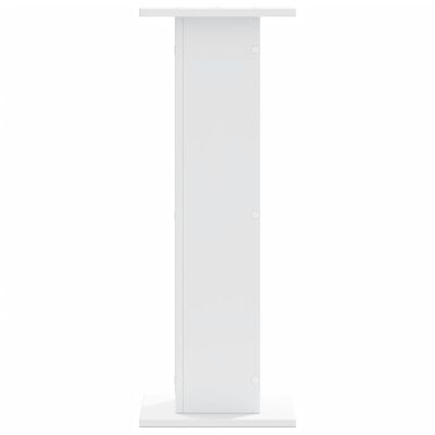 vidaXL Supports pour plantes 2 pcs blanc 30x30x80 cm bois d'ingénierie