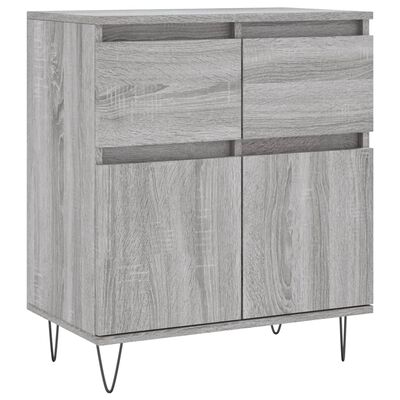 vidaXL Buffet Sonoma gris 60x35x70 cm Bois d'ingénierie