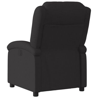 vidaXL Fauteuil inclinable électrique Noir Tissu