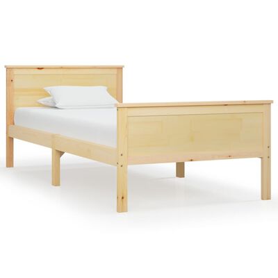 vidaXL Cadre de lit sans matelas bois massif de pin 100x200 cm