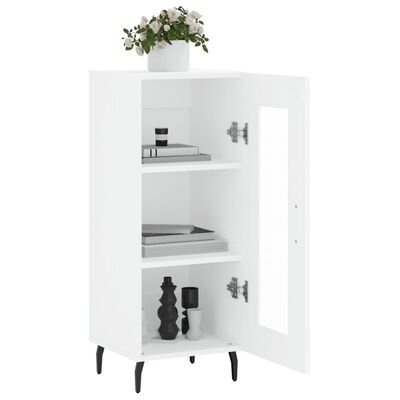 vidaXL Buffet blanc 34,5x34x90 cm bois d'ingénierie