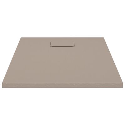 vidaXL Receveur de douche SMC Marron 90x70 cm