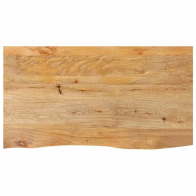 vidaXL Dessus de table à bord vivant 100x60x2,5cm bois massif manguier