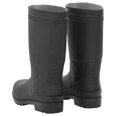 vidaXL Bottes de pluie noir taille 38 PVC