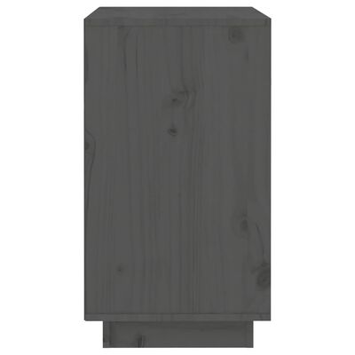 vidaXL Armoire à vin Gris 55,5x34x61 cm Bois de pin massif