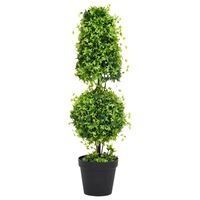 vidaXL Plante de buis artificiel avec pot Vert 100 cm