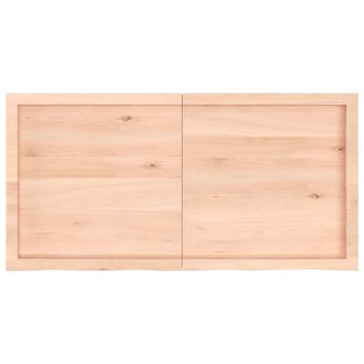 vidaXL Dessus de table 120x60x(2-4) cm bois de chêne massif non traité