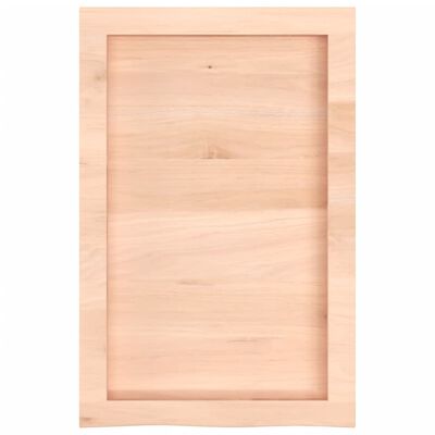 vidaXL Comptoir de salle de bain 40x60x(2-4) cm bois massif non traité