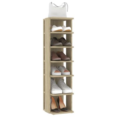 vidaXL Armoire à chaussures Chêne sonoma 27,5x27x102 cm