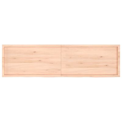 vidaXL Étagère murale 220x60x(2-6) cm bois de chêne massif non traité