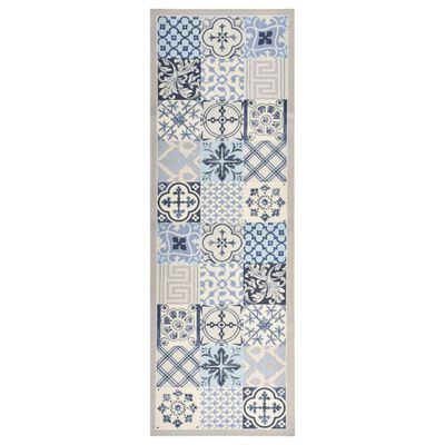 vidaXL Tapis de sol de cuisine lavable Mosaïque 45x150 cm