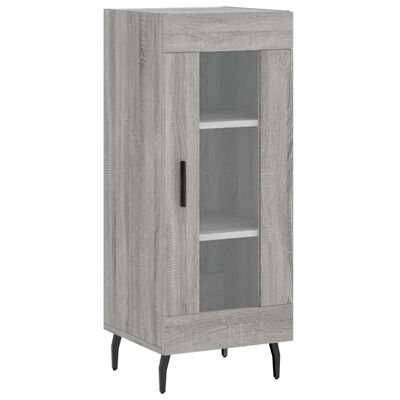 vidaXL Buffet haut Sonoma gris 34,5x34x180 cm Bois d'ingénierie