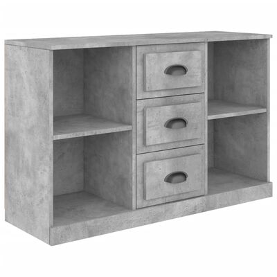 vidaXL Buffet gris béton 104,5x35,5x67,5 cm bois d'ingénierie