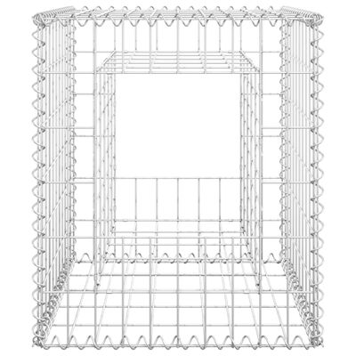 vidaXL Poteau à panier de gabion 50x50x60 cm Fer