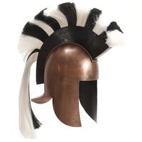 vidaXL Casque de guerrier grec antique pour GN Cuivre Acier