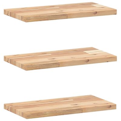 vidaXL Étagères flottantes 3 pcs 40x20x2 cm acacia massif non traité