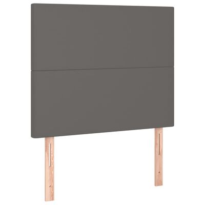 vidaXL Têtes de lit 2 pcs Gris 100x5x78/88 cm Similicuir