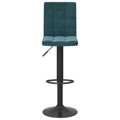 vidaXL Tabourets de bar lot de 2 bleu velours