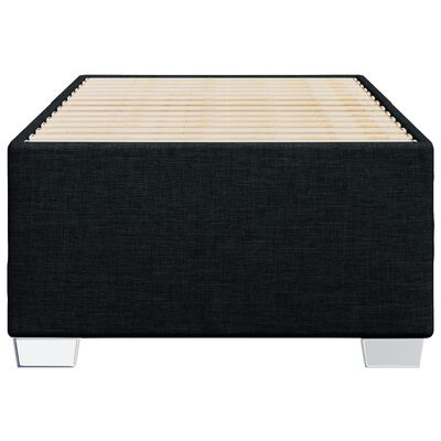 vidaXL Cadre de lit sans matelas noir 90x190 cm tissu