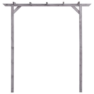 vidaXL Pergola de jardin Gris 200x40x205 cm Bois de pin imprégné