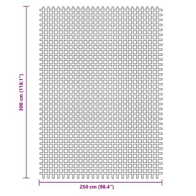 vidaXL Tapis de sol de camping bleu 3x2,5 m