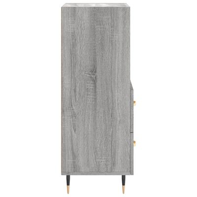 vidaXL Buffet Sonoma gris 34,5x34x90 cm Bois d'ingénierie