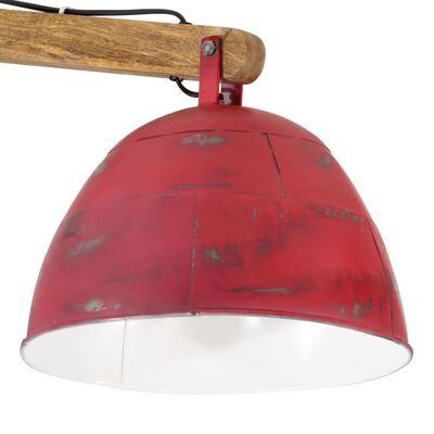 vidaXL Plafonnier 25 W rouge délavé 105x30x65-108cm E27