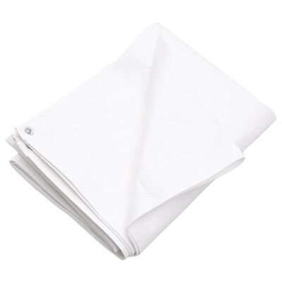 vidaXL Bâche 260 g/m² 8x10 m Blanc PEHD