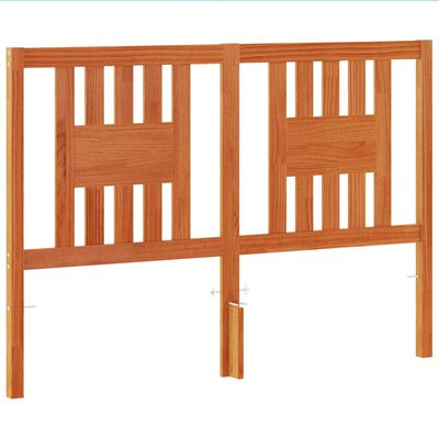 vidaXL Tête de lit cire marron 140 cm bois massif de pin