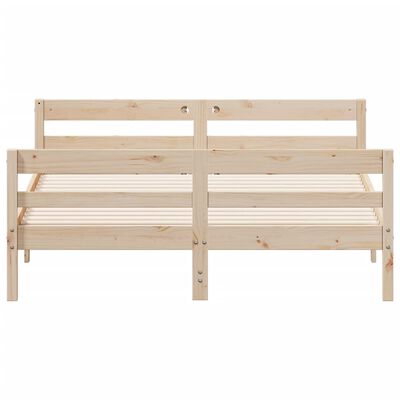 vidaXL Cadre de lit sans matelas 140x200 cm bois massif de pin