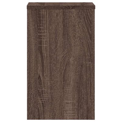 vidaXL Supports pour plantes 2 pcs chêne marron bois d'ingénierie